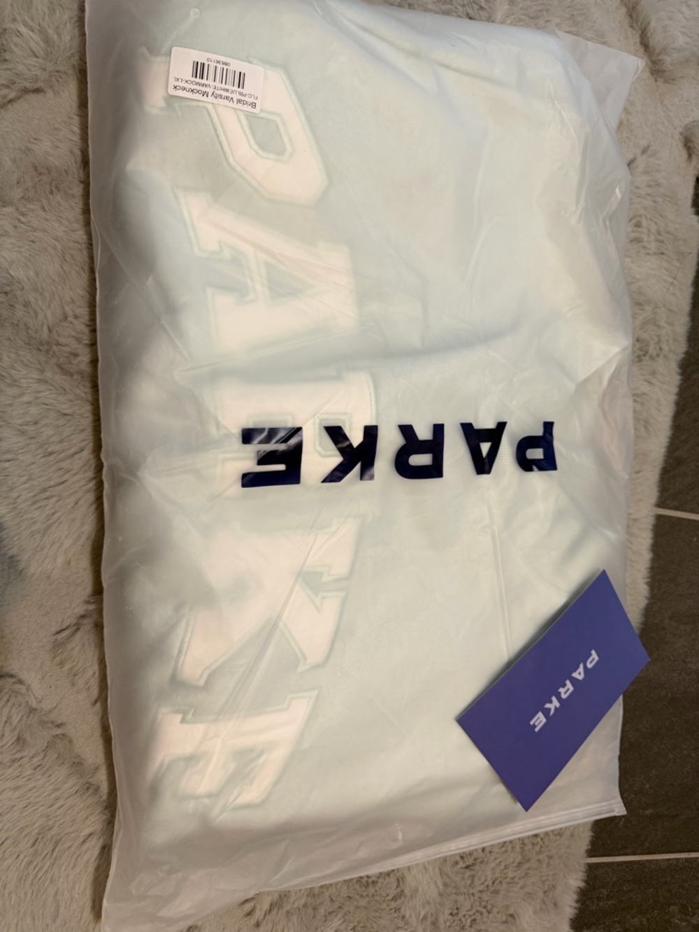 Parke White Women's Hoodie - PARKE Branded Sweatshirt Bridal Collection